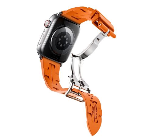 orange apple watch band hermes